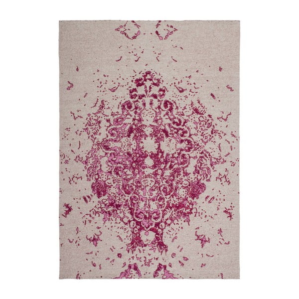 Ručne tkaný koberec Kayoom Sitar 700 Elfenbein Pink, 80 × 150 cm