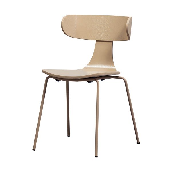 Stohovateľná jedálenská stolička v dekore jaseňa v prírodnej farbe Form – WOOOD-image-3