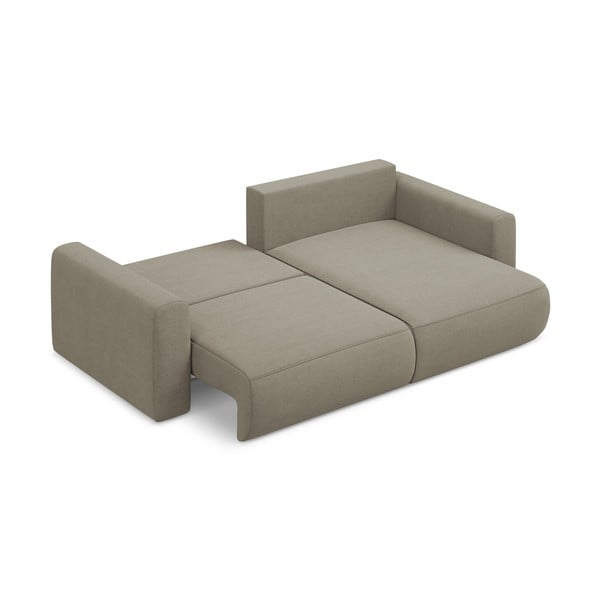 Svetlohnedá rozkladacia/s úložným priestorom rohová pohovka (pravý roh/s leňoškou) Kapua – Makamii-image-3