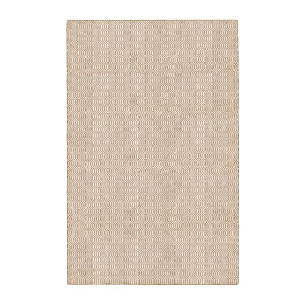 Béžový obojstranný koberec vhodný aj do exteriéru Green Decore Viva, 60 × 90 cm