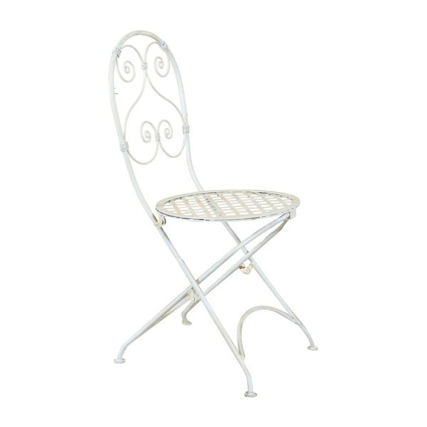 Rozkladacia biela stolička Biscottini Folding Chair