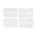 Biele písmená na organizéry 11.5x20x3 cm – Homéa