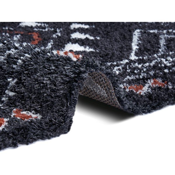 Čierny koberec Mint Rugs Hurley, 80 x 150 cm-image-1