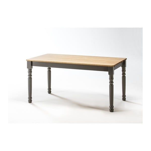 Sivý jedálenský stôl z borovicového dreva SOB Irelia