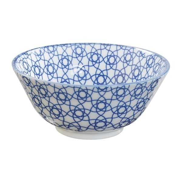 Modrá porcelánová miska Tokyo Design Studio Stripe, ⌀ 15,2 cm
