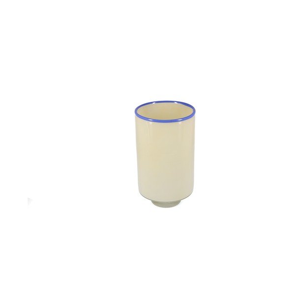 Krémovobiela sklenená váza (výška  26 cm) Milo – ONA-image-2