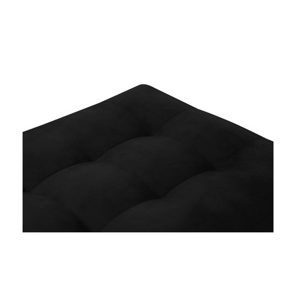 Čierna zamatová podnožka Milo Casa Santo-image-4