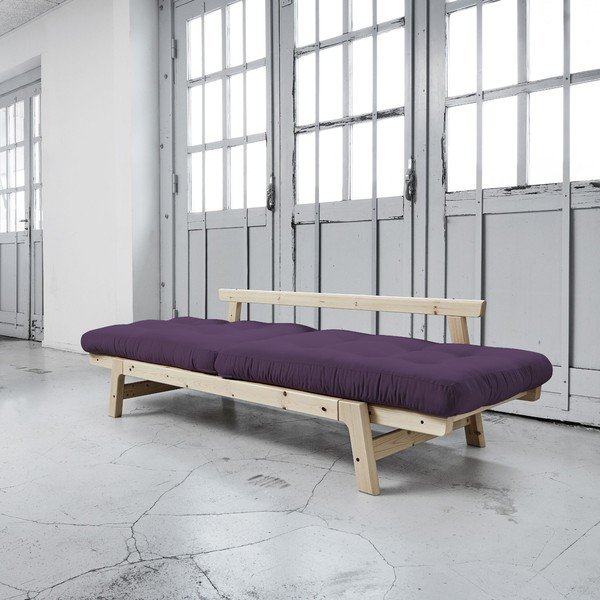 Rozkladacia pohovka Karup Step Natural/Purple-image-3