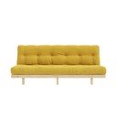 Žltá menčestrová pohovka 200 cm Lean – Karup Design