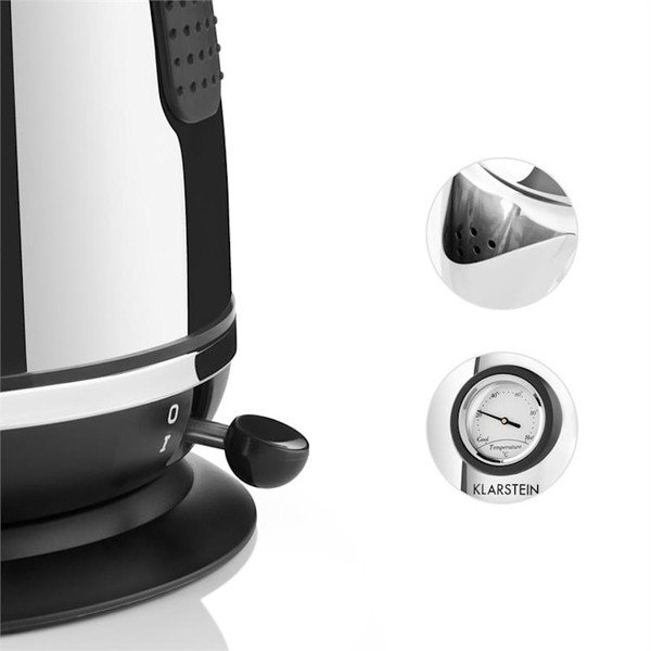 Rýchlovarná kanvica v striebornej farbe Klarstein Aquavita Chalet-image-3