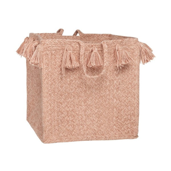 Ružový bavlnený úložný košík Nattiot, Ø 25 cm