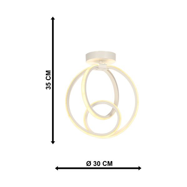 Biele kovové LED stropné svietidlo Neo – Squid Lighting-image-4