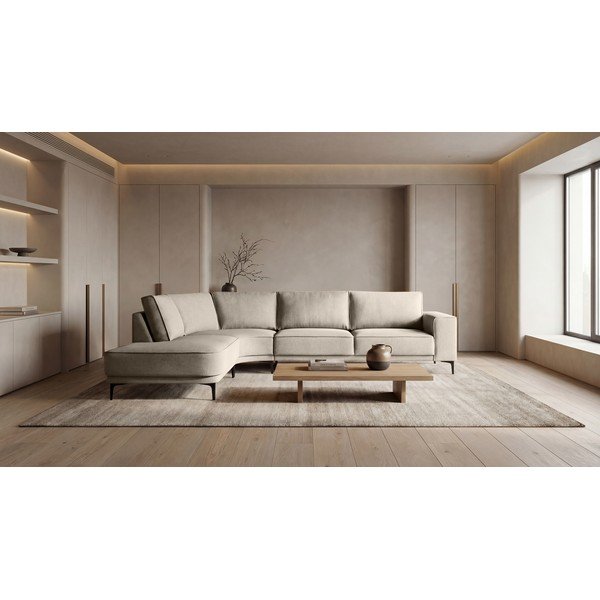 Béžová rohová pohovka (ľavý roh) Copenhagen – Scandic-image-1