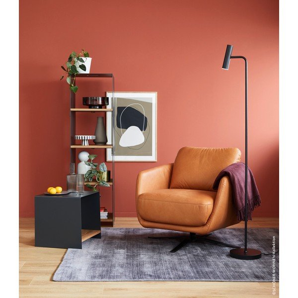 Čierna LED stmievateľná stojacia lampa (výška 154 cm) Stina – Fischer & Honsel-image-2