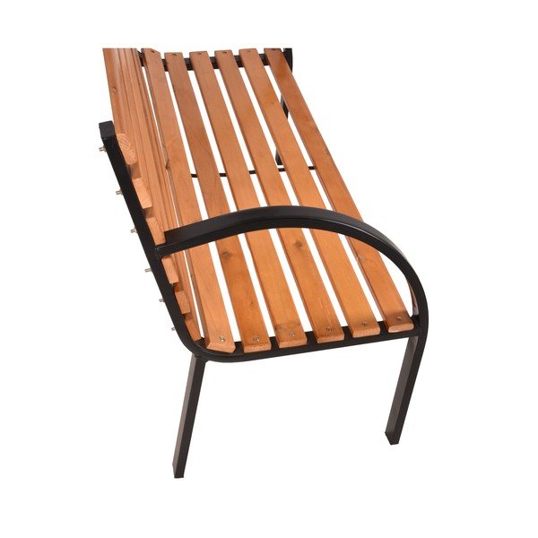 Drevená záhradná lavica s oceľovou konštrukciou Garden Pleasure Bellevue-image-3