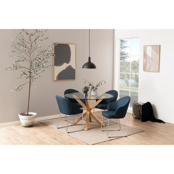 Jedálenský stôl so sklenenou doskou Actona Heaven, ⌀ 119 cm-image-3