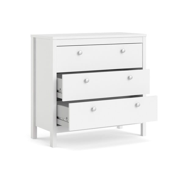 Biela nízka komoda 82x80 cm Madrid – Tvilum-image-4
