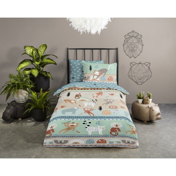 Bavlnené detské obliečky na jednolôžko/predĺžené 140x220 cm Play – Good Morning-image-1