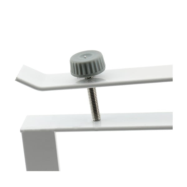 Biela polička na zavesenie do šatníkovej skrine na oblečenie Compactor Under Shelf Basket Rail-image-3