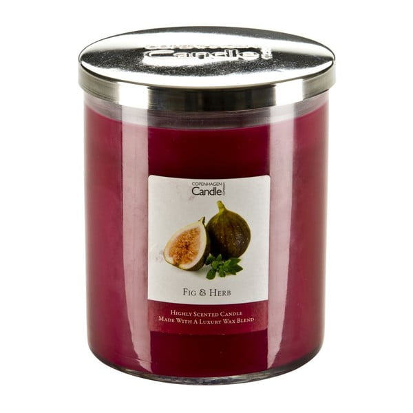 Aromatická sviečka s vôňou fíg a byliniek Copenhagen Candles, doba horenia 70 hodín
