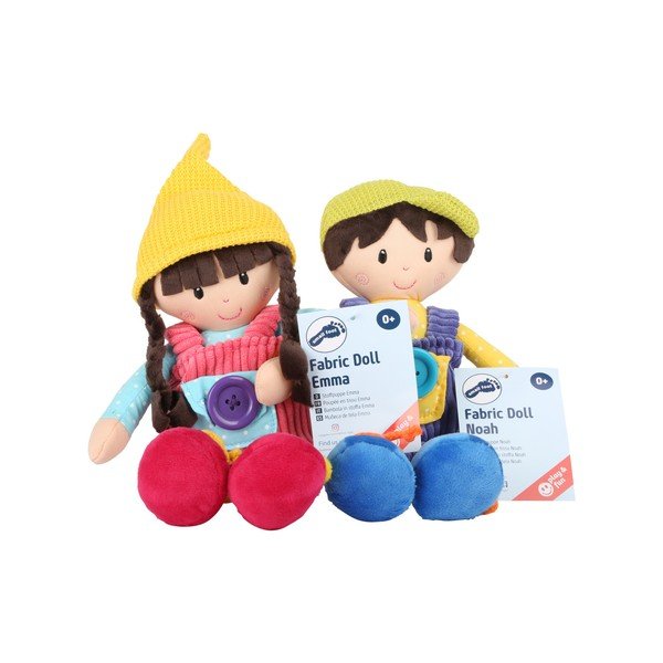 Sada 2 detských handrových bábik Legler Noah & Emma-image-1