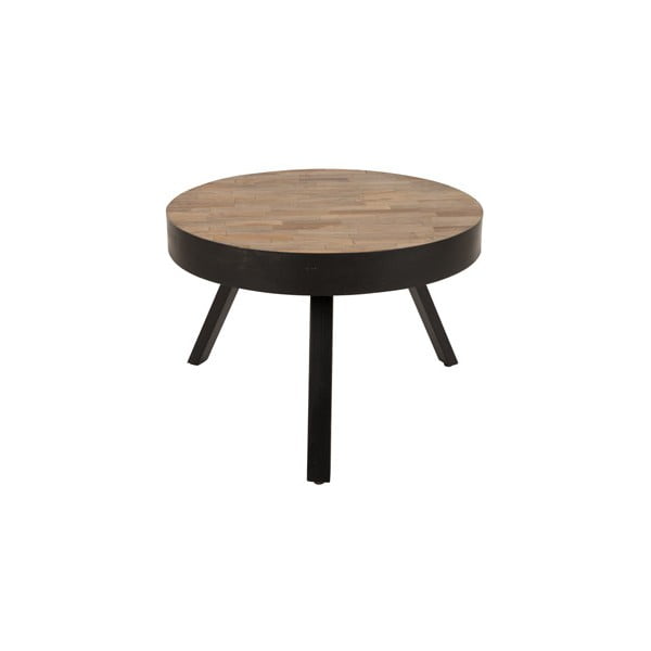 Konferenčný stolík z recyklovaného teakového dreva White Label Suri, Ø 58 cm