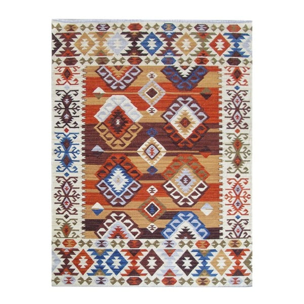 Ručne tkaný koberec Kilim Kaysar, 180x120cm