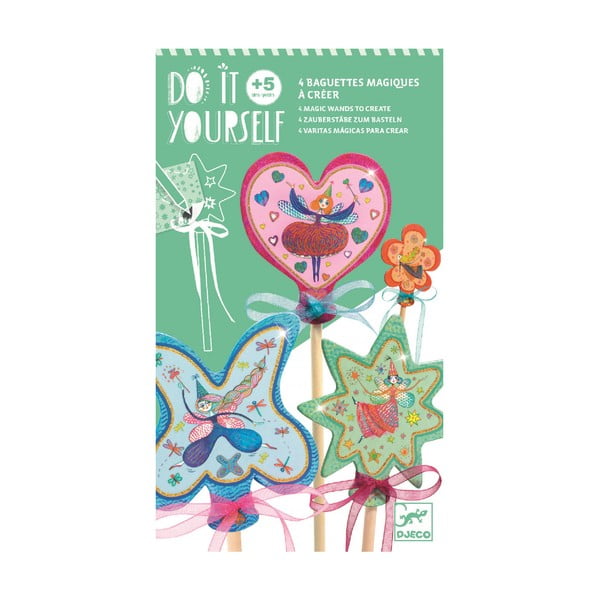 Set na výrobu 4 kúzelných paličiek Djeco Fairy-image-1