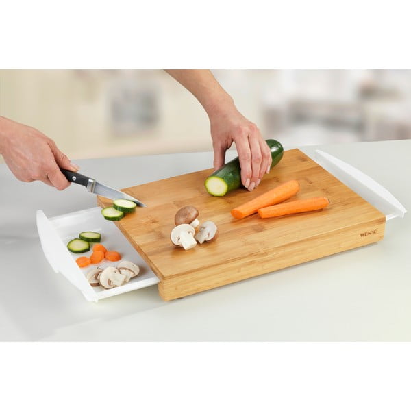 Bambusová doska s 2 zásuvkami Wenko Bina-image-1