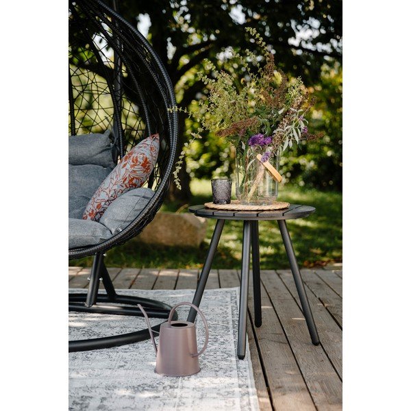 Sivý záhradný stôl Bonami Essentials Lounge, ø 51 cm-image-1