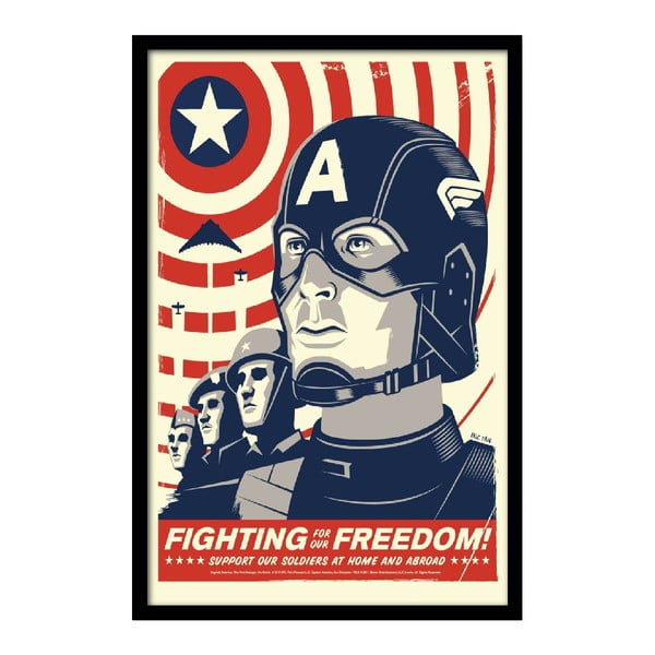 Plagát Fighting Freedom, 35x30 cm