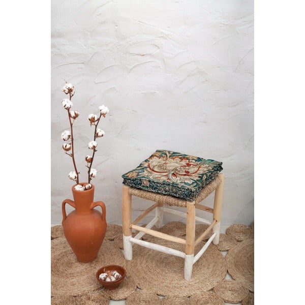 Sedák s prímesou ľanu Tierra Bella Honeysuckle, 37 x 37 cm-image-1