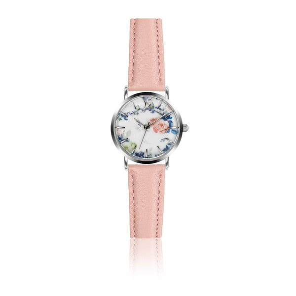 Dámske hodinky so svetloružovým remienkom z pravej kože Emily Westwood Mia