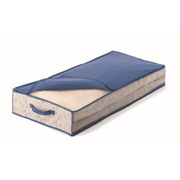 Modrý úložný box pod posteľ Cosatto Bloom, šírka 50 cm