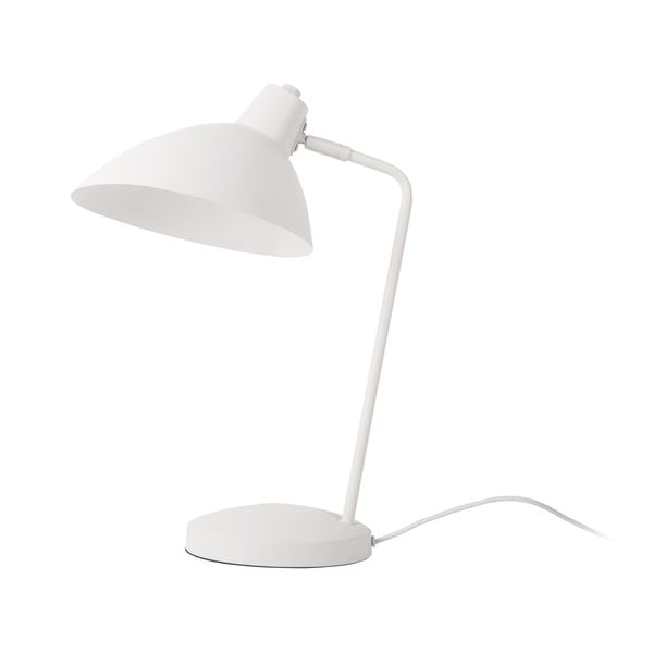 Biela stolová lampa s kovovým tienidlom (výška 49 cm) Casque – Leitmotiv