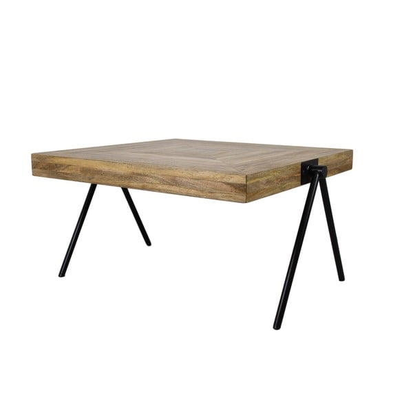 Odkladací stolík s doskou z mangového dreva HSM collection Síchon, dĺžka 80 cm