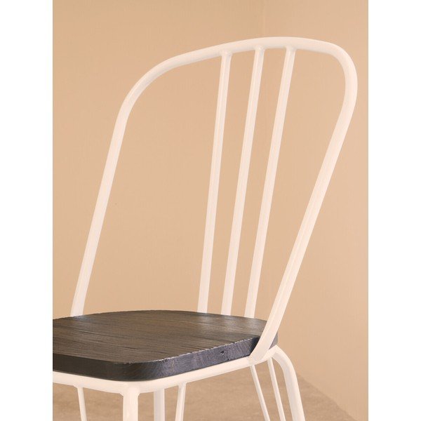Biela/v prírodnej farbe jedálenská stolička z brestového dreva District – Premier Housewares-image-3