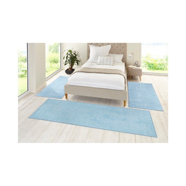Súprava 3 modrých behúňov Hanse Home Pure-image-1