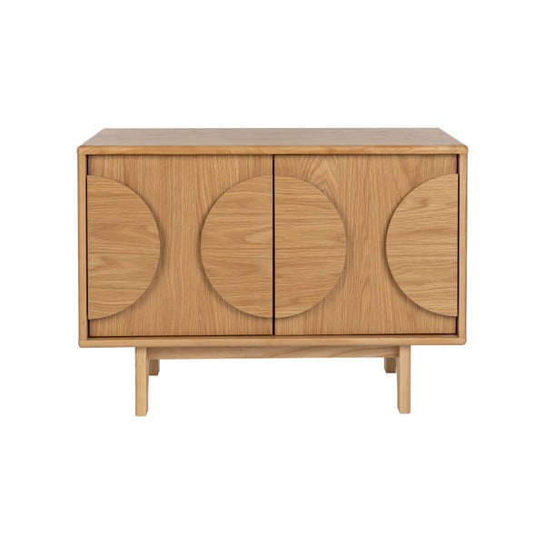 Nízka komoda v dekore duba v prírodnej farbe 82x58 cm Groove - Zuiver