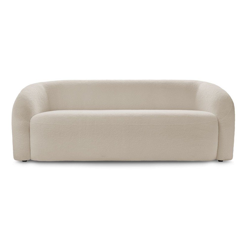 Béžová pohovka z textílie buklé 193 cm Elina – Bobochic Paris