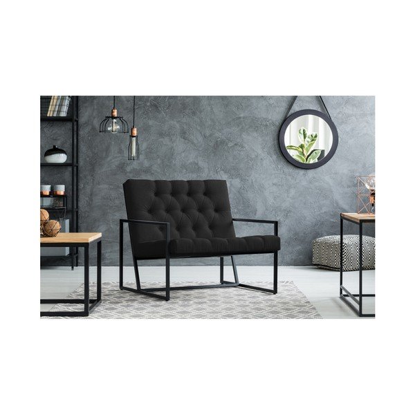 Čierne kreslo Mazzini Sofas Aster-image-4