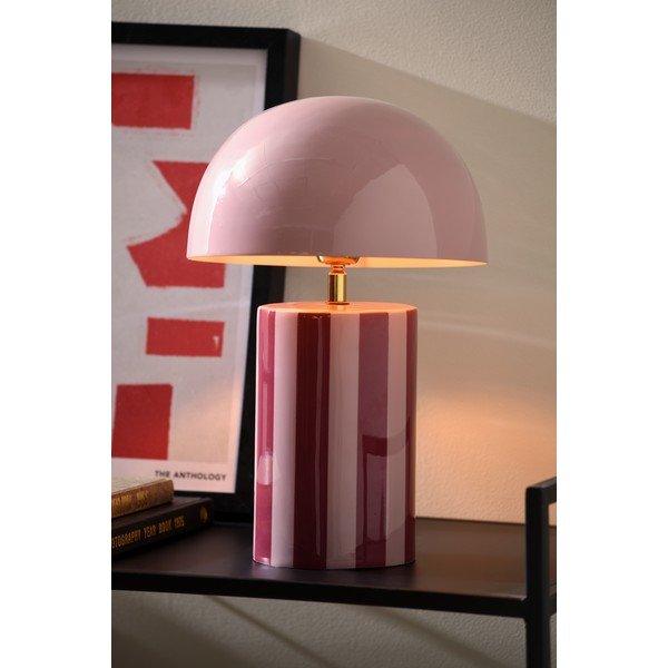 Fialová kovová stolová lampa (výška  34 cm) Rayado – Leitmotiv-image-1