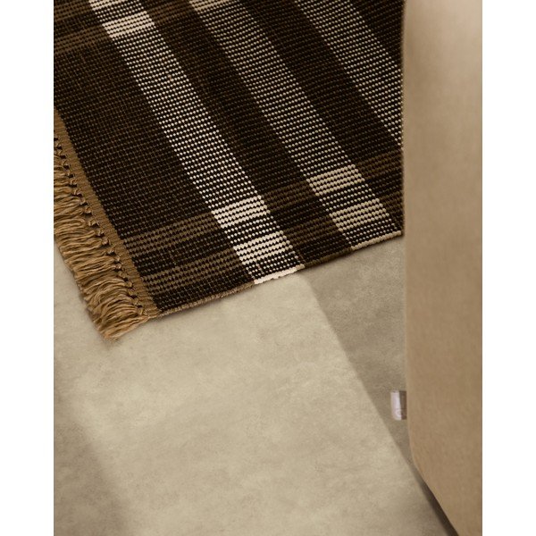 Čierny obojstranný/ručne tkaný koberec 60x90 cm Barani – Kave Home-image-2