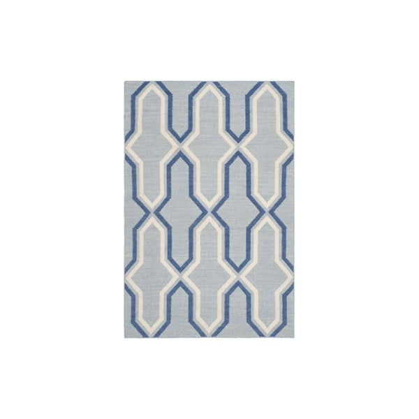 Vlnený koberec Aklajm 152x243 cm, modrý