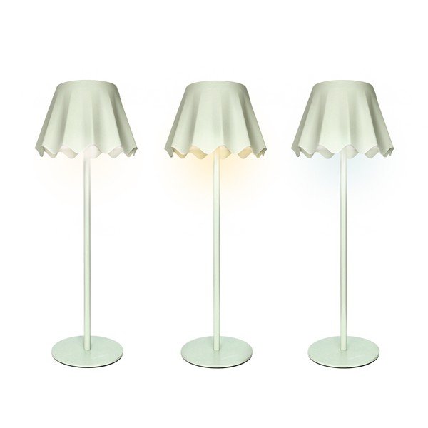 Svetlozelená kovová LED stolová lampa so stmievačom (výška  36 cm) – Brandani-image-2