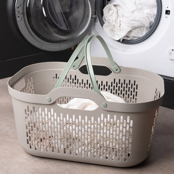 Svetlohnedý plastový kôš na bielizeň 45 l – Addis-image-4