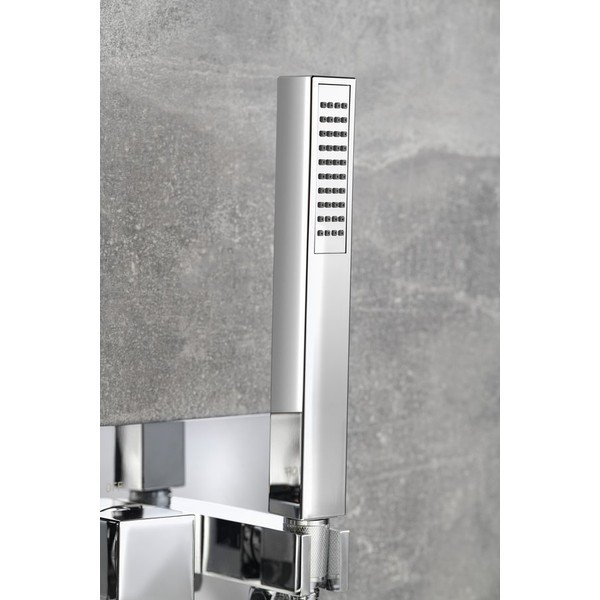 Podomietková sprchová batéria v lesklej striebornej farbe (2 výstupy) Latus – Sapho-image-3