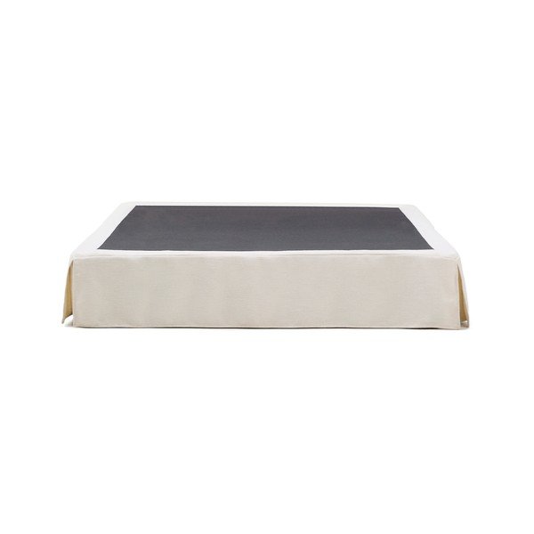 Biela čalúnená dvojlôžková posteľ bez čela 160x200 cm Jaira – Kave Home-image-3