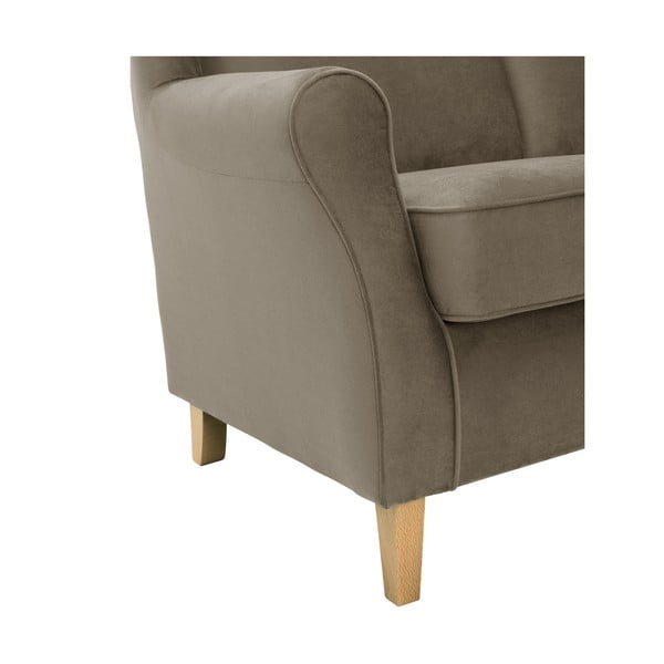 Hnedá zamatová pohovka Max Winzer Lorris, 139 cm-image-3