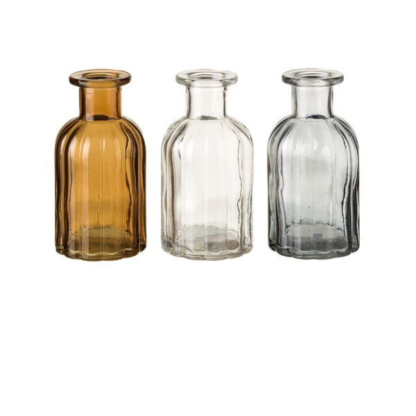 Sada 3 sklenených dekoratívnych fliaš Unimasa Modena